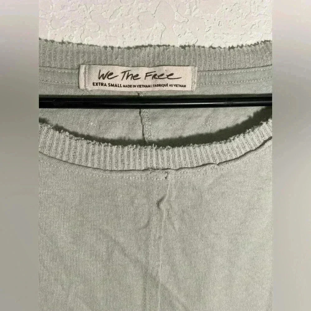 Free People Kasee Sleeveless Crewneck Muscle Tee Mint Soda Lime Size Extra Small